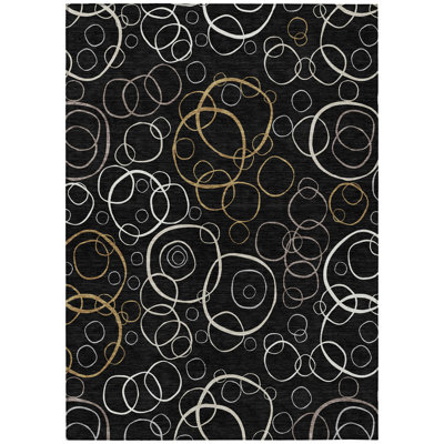 Machine Washable Indoor/Outdoor Kugler ACN2408 Geometric Rug