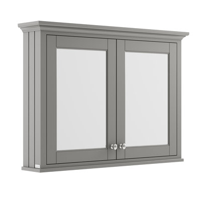 Old London 1050mm W 750mm H Surface Framed Medicine Cabinet Mirror 1 Adjustable