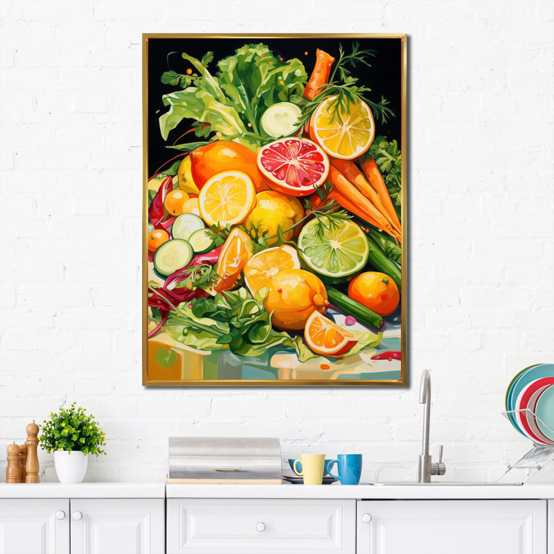 Impressions sur toile Farmhouse, H 32 po x l 24 po x P 1 po, Cadre flottant doré