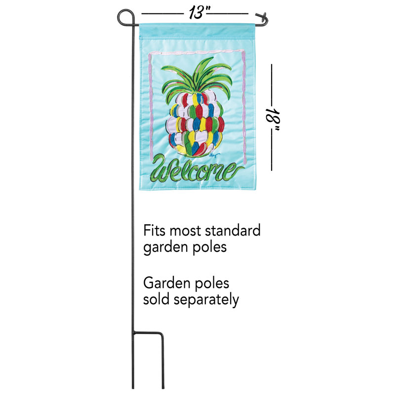 Polyester à 2 côtés 18 x 13 po drapeau de jardin