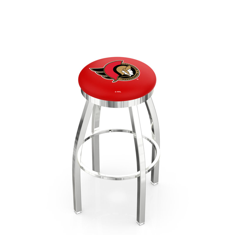 NHL Swivel Extra Tall Stool, Ottawa Senators, Chrome, "Counter Stool (25" Seat Height)"