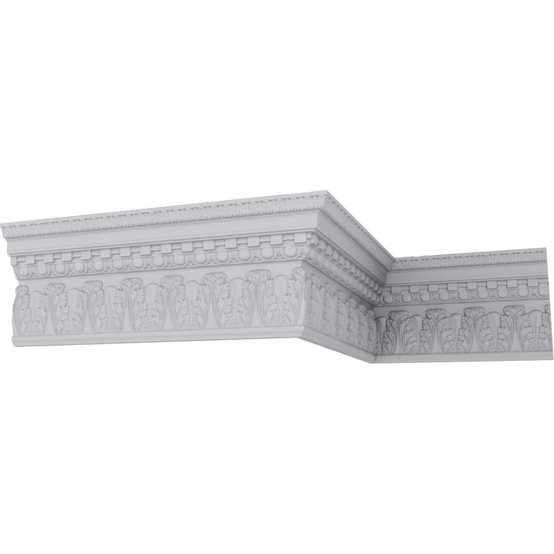 Ekena Millwork 3-5/8 in. x 11-7/8 in. x 94-1/2 in. Polyurethane Standard Crown Moulding