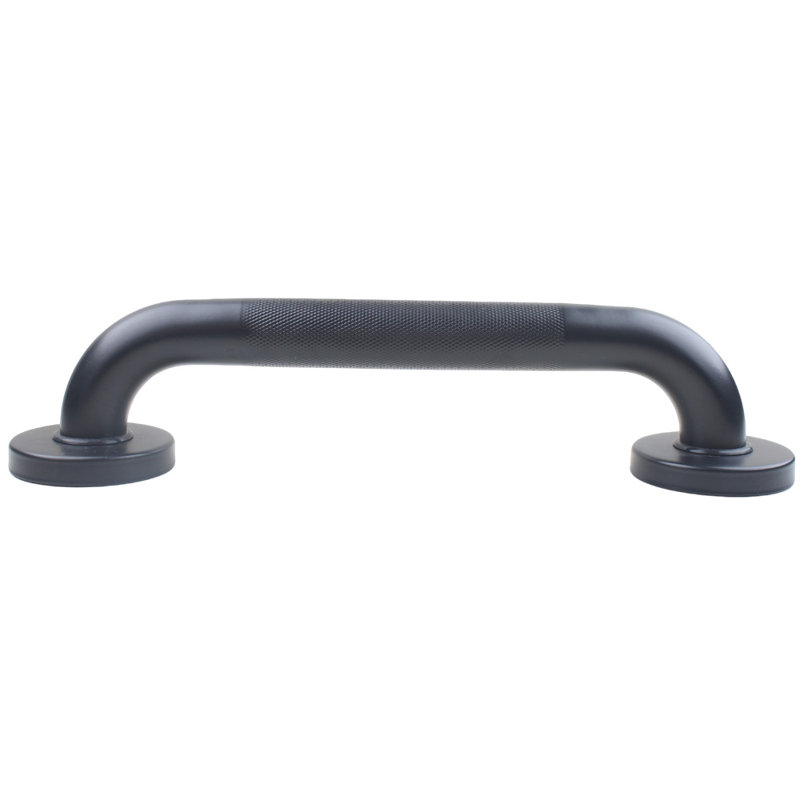 IMPEU 24-inch Bathtubs Shower Grab Bar, 1.25-Inch Diameter, Elderly Bathroom Saftey Hand Rail, Great for Towel Bar, Door Handle, Anti-Slip Design, Matte Black Finish