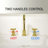 Luxury Modern Widespread Bathroom Faucet - 2-Handle 3-Hole Design With Brushed Gold Finish