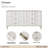 London Place 68" Wide 6-Drawer Dresser with Marble Top - Creamy Pearl