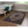 Emanuel Machine Woven Flatwave Cream and Rust Non Skid Backing Polyester Rug
