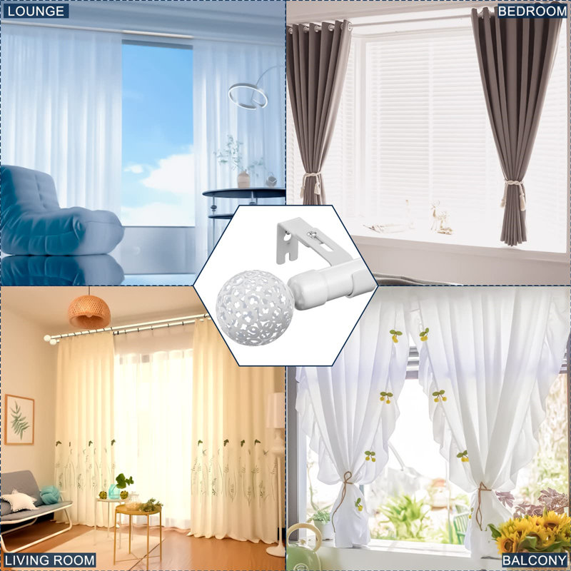 Cayuga Natural Curtain Track/Rail, 149cm