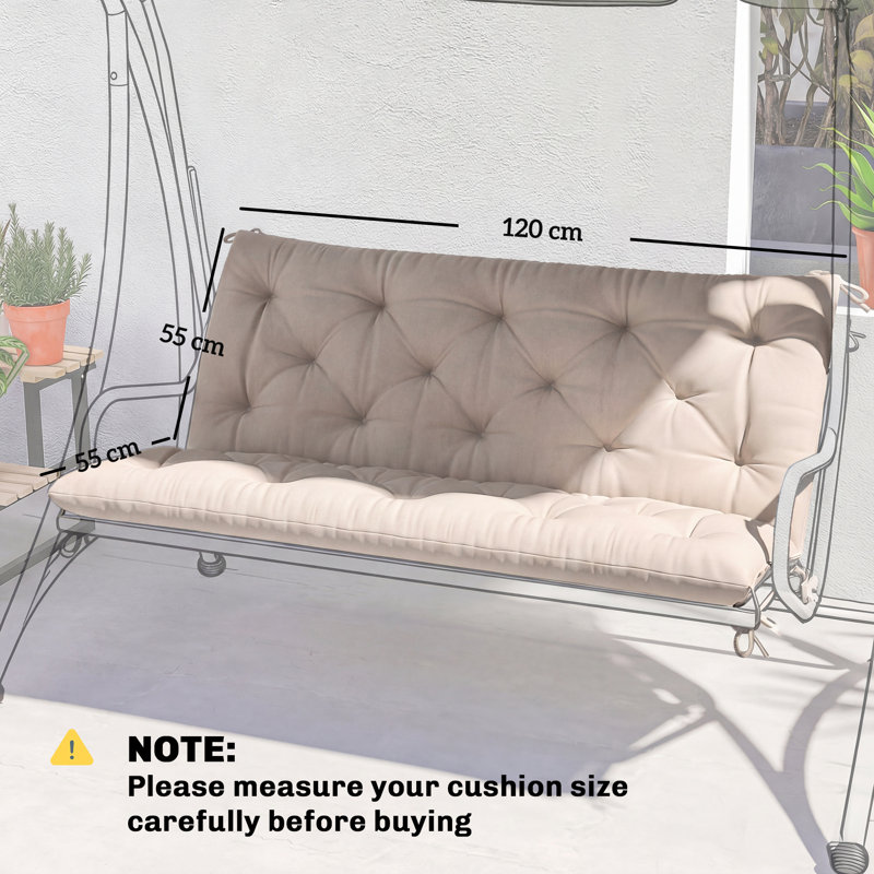 Outdoor Seat Cushion, Khaki