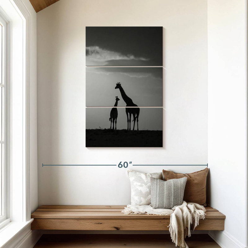 Brampt Giraffe's Affection, 45" H x 28" W