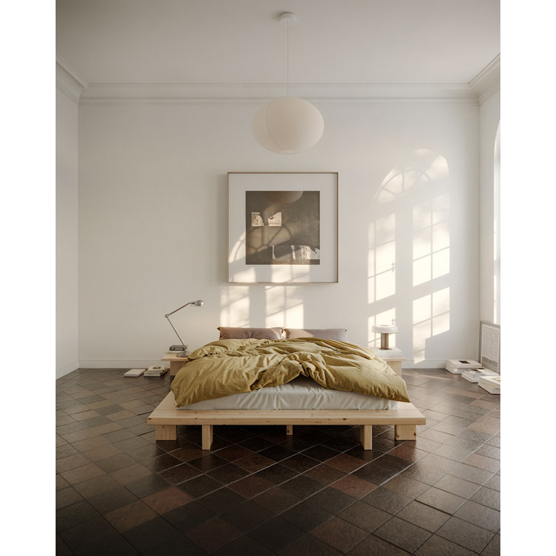 JAPAN BED SIDE TABLE CAROB BROWN, Brown