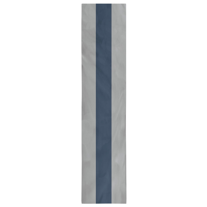 Minnesota Basketball Table Runner, 90" L x 16" W, Gray/Navy/Gray, Cotton Twill