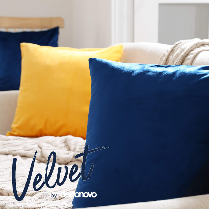 Abrian Cushion Cover, Navy Blue, 30cm H x 50cm W