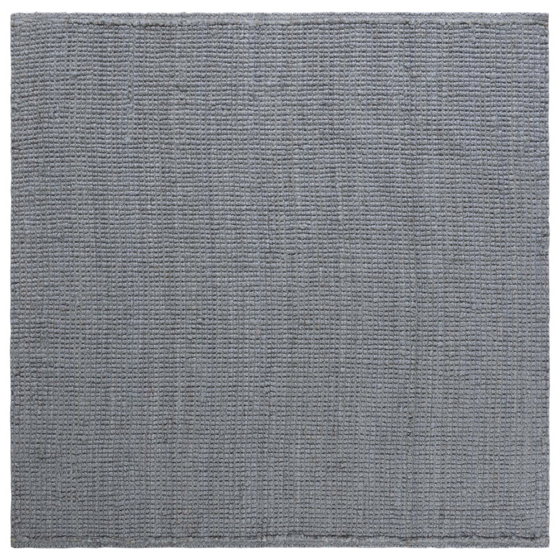 Tapis gris clair en jute tissé à la main Ralph Lauren, Carré 6 pi