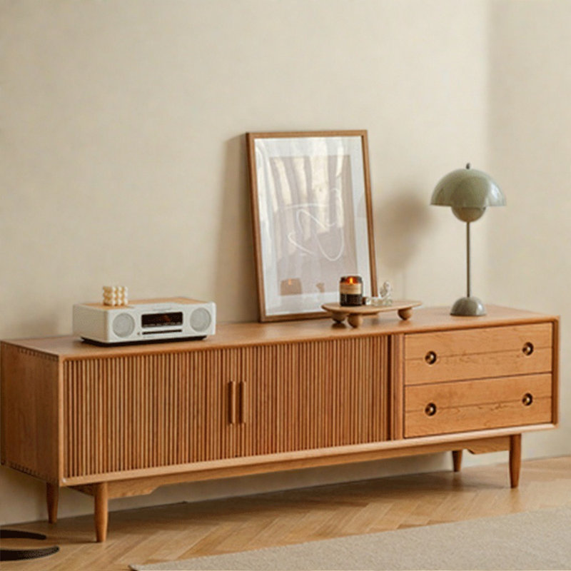 Meuble télé de style nordique minimaliste, 82.68"