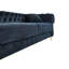 Canapé de salon en velours capitonné l 89 po avec deux coussins de siège et deux coussins décoratifs Chesterfield