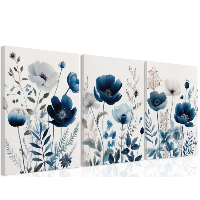 3 Piece Wrapped Canvas Print, 60 cm H x 40 cm W