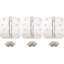 Charnières de porte à roulement à billes 4 po, angle de rayon de 5/8 po-97256973