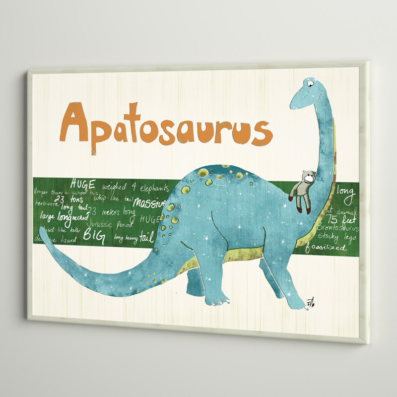 Abernathy, «Apatosaurus Dinosaur», impression sur plaque murale