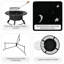 Bretenieres Round Metal Wood Burning Smokeless Fire Pit