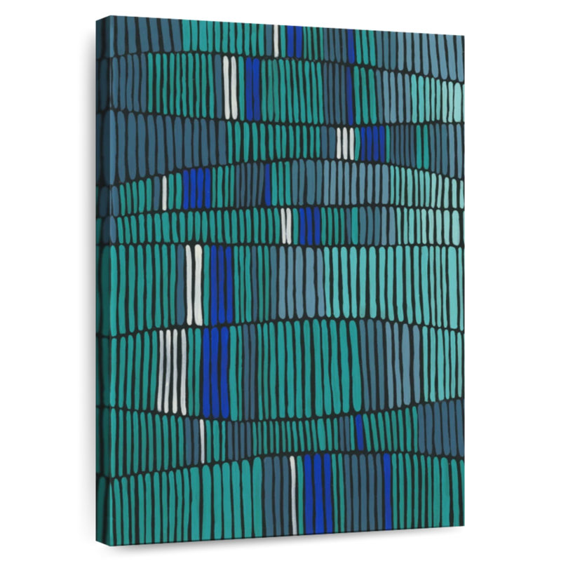 Avery Teal Tribal I, 24" H x 16" W