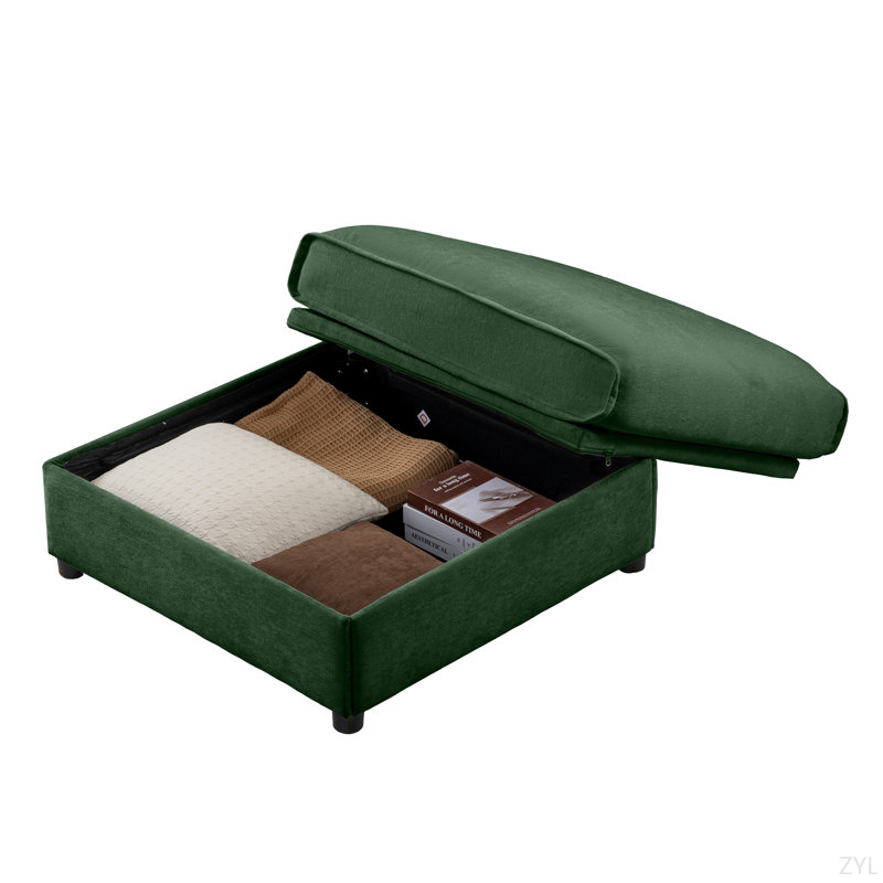 24 Chic Sofa Ottoman, Green