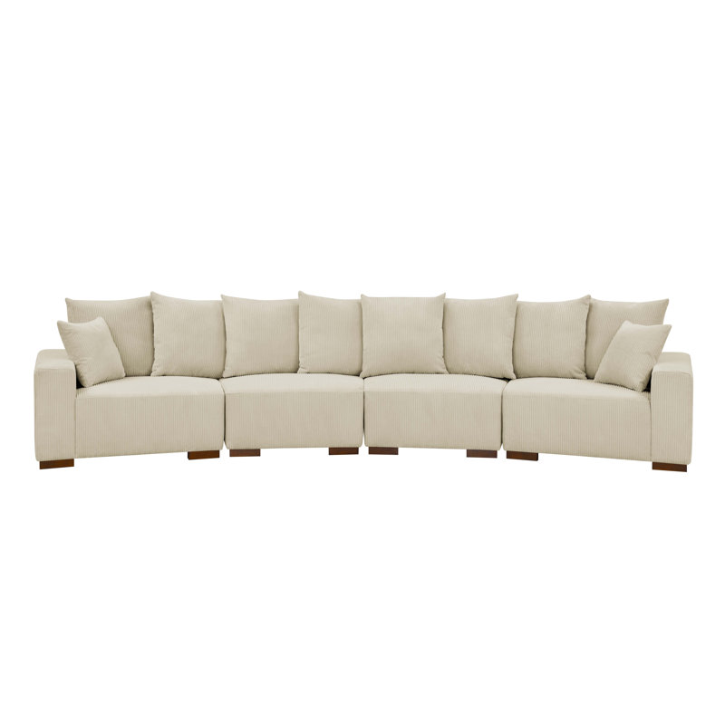 Graffias 4 - Piece Upholstered Sectional