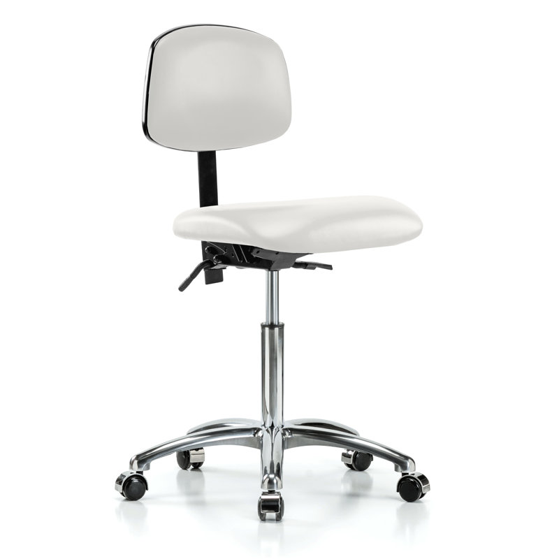 Chaise de travail, Vinyl blanc Adobe