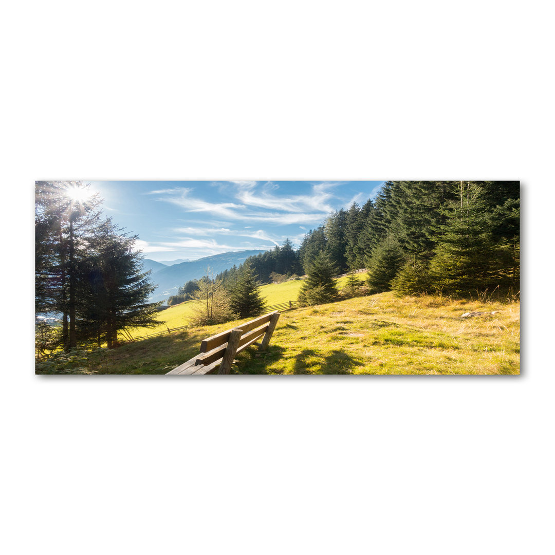 Herbst in den Bergen - Ungerahmte Fotografie auf Leinwand