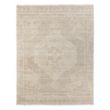 Jaipur Living Mihail SEV09 Handknotted Medallion Ivory and Cream Area Rug (8'x10')