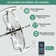 Clorene 24in. DIY Shape Ceiling Fan with Light, 6 Speeds Silent DC Motor Ceiling Fan with APP Control