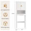 Over The Toilet Storage Cabinet Toilet Bathroom Shelf Organizer With Double Doors