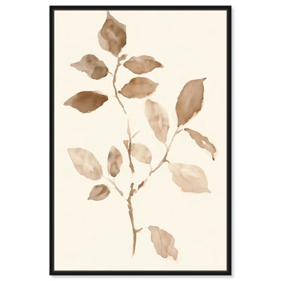 Sépia brins IV, reproduction d'art sur toile, Art naturel par Art Remedy