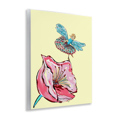 Ballerine, plaque murale fée et fleur, design par Susan Lugar