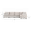 Canapé modulaire 5 pièces Dosal