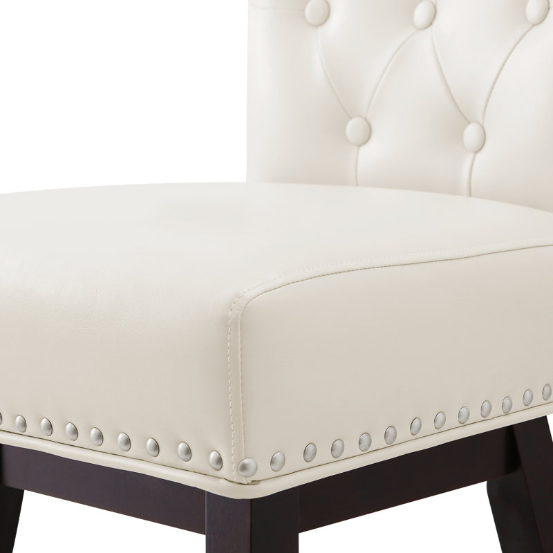 Tabouret de comptoir pivotant 25,8 po Aquetzalli, Blanc, 4