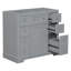 Meuble-lavabo 36 po sans lavabo, base d'armoire seulement, une armoire et six tiroirs, gris-1750103025