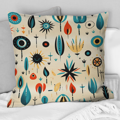 Coussin décoratif à motif géométrique Nomadic Treasures Boho