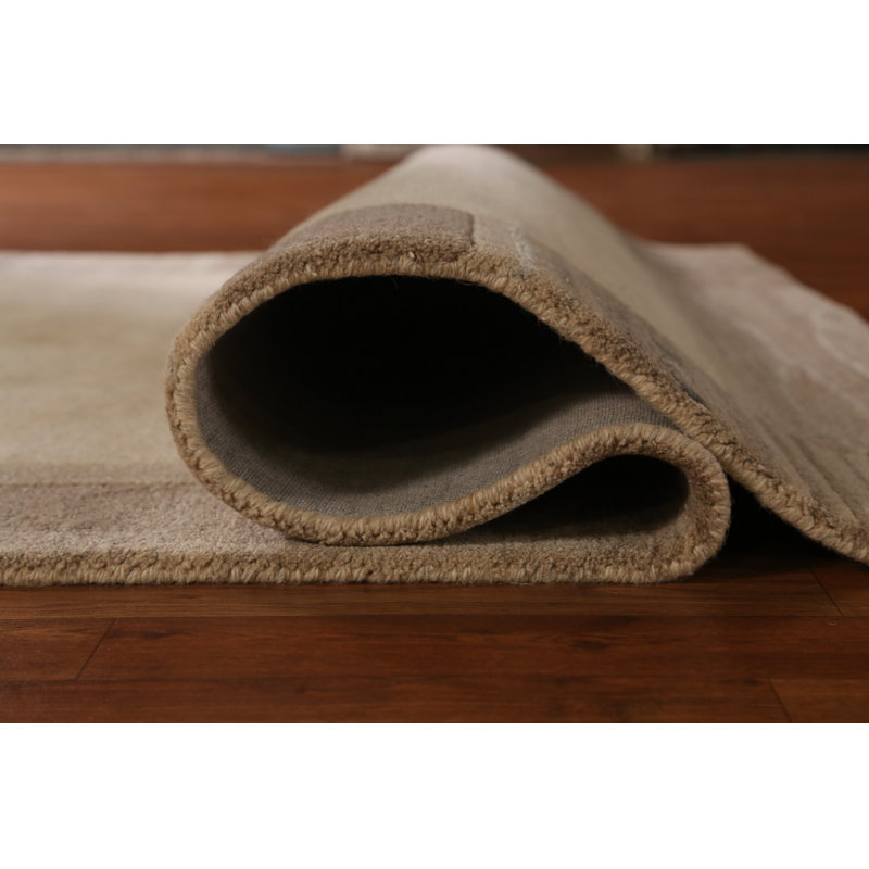Solid Modern Gabbeh Indian Area Rug