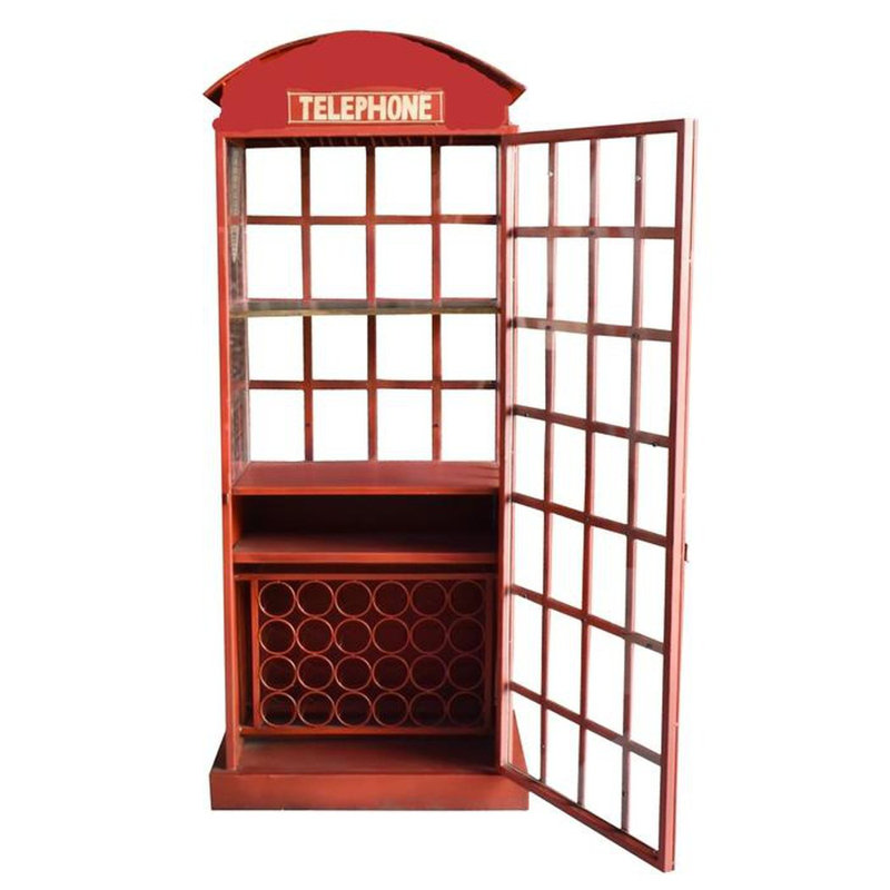 Armoire de bar 79 pouces Cellarette Shabby Elegance Mancave