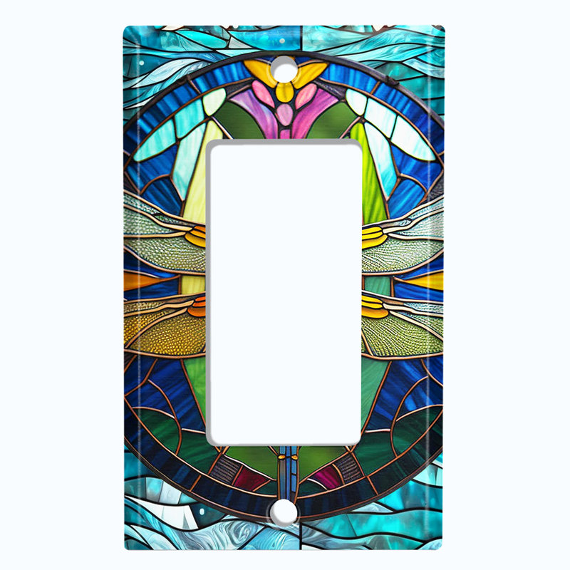 Copper Rust Patina Teal Print 1 - Gang Rocker Standard Wall Plate