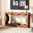 63" Farmhouse Scalloped Console Table, Narrow Sofa Table with Storage for Entryway & Living Room-736273483