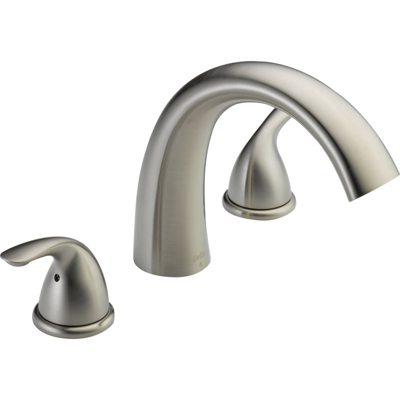 Robinet de baignoire romaine à fixation sur plateau Classic, Acier inoxydable Brilliance