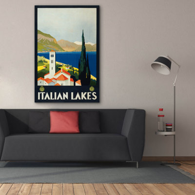 «Italian Lakes» par Inconnu, art mural sur toile