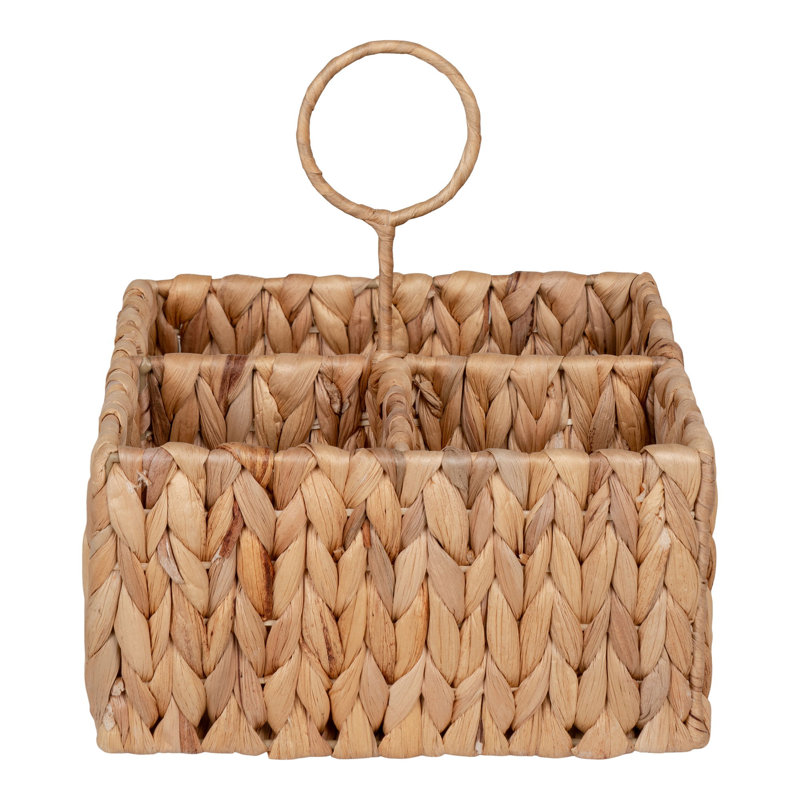 Beachcrest Home Yareli Water Hyacinth Decorative Basket
