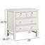 Table de chevet 4 tiroirs avec rangement - blanc antique-1239989038