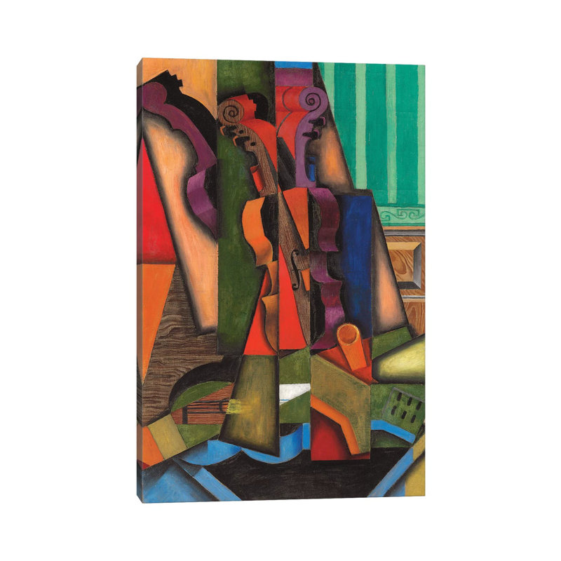 Violin And Guitar, 1914 by Juan Gris - Wrapped Canvas Painting, 101.6 cm H x 66.04 cm W x 1.91 cm D