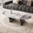 51" Modern Oval Coffee Table, Glossy Sintered Stone Table top With N-Shaped-Steel Base