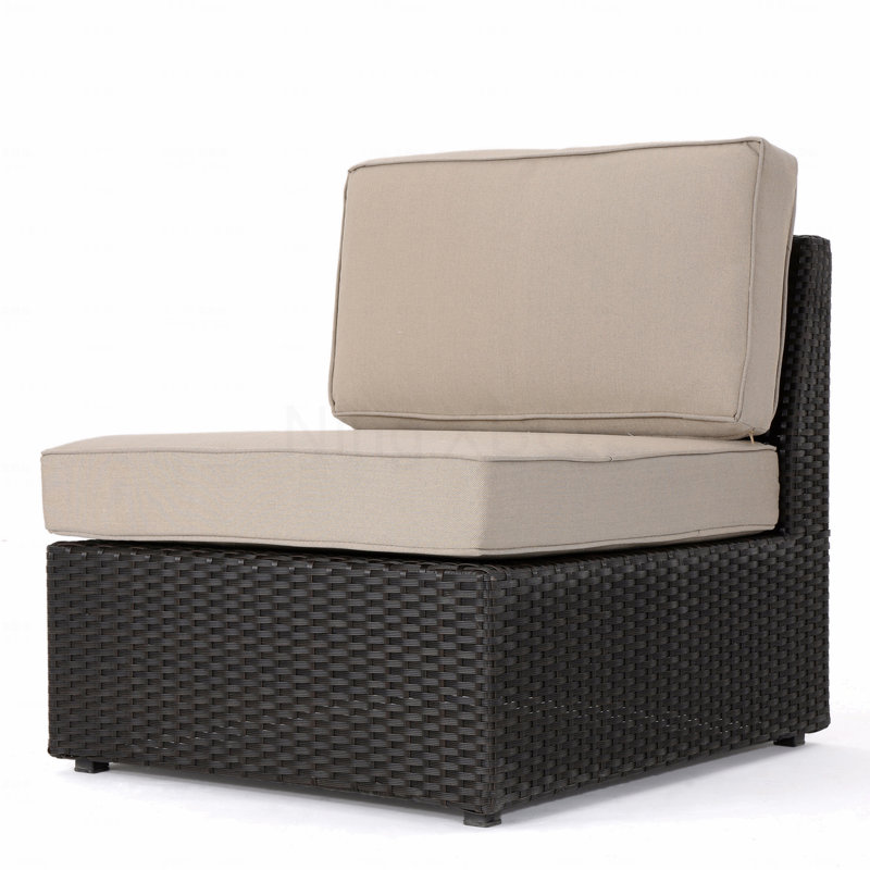 Chaise de patio sans accoudoirs, Beige