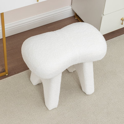 Faux Fur Make-Up Chair