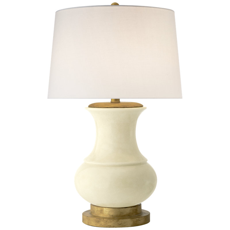 Chapman & Myers Deauville Table Lamp, Tea Stain Crackle, Fabric